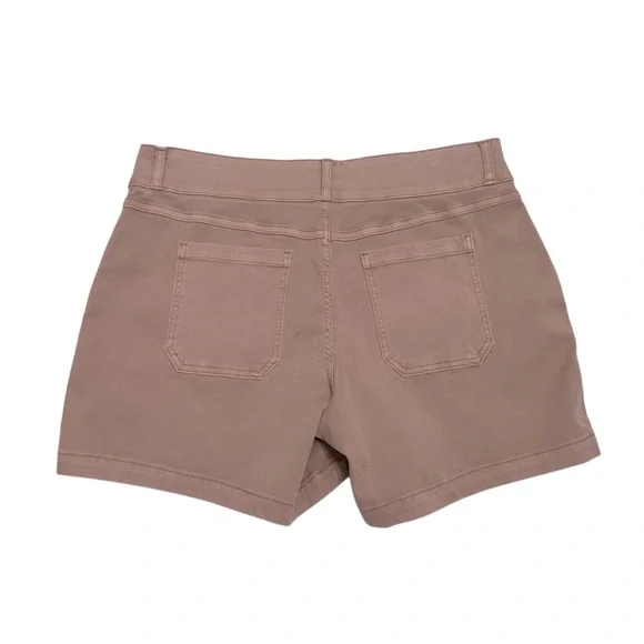NWT Spanx 6” Stretch Twill Shorts Pull On Mauve Pink Size 1X